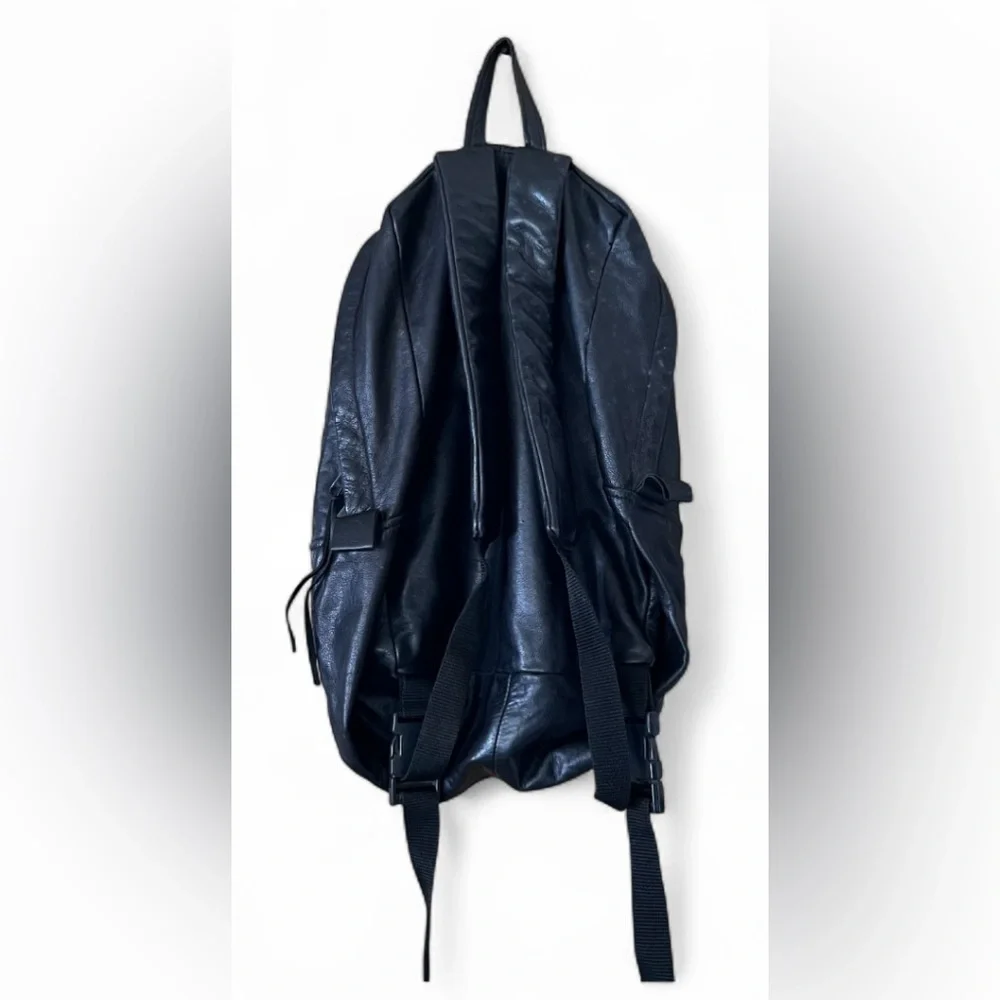 Stylish Black All Leather Backpack
